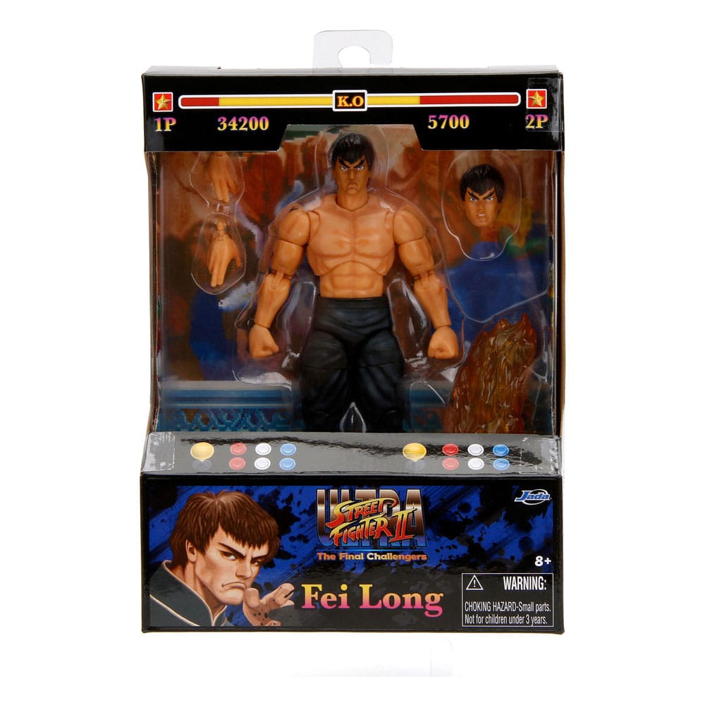 Ultra Street Fighter II The Final Challengers Action Figure 1/12 Fei Long Jada Toys