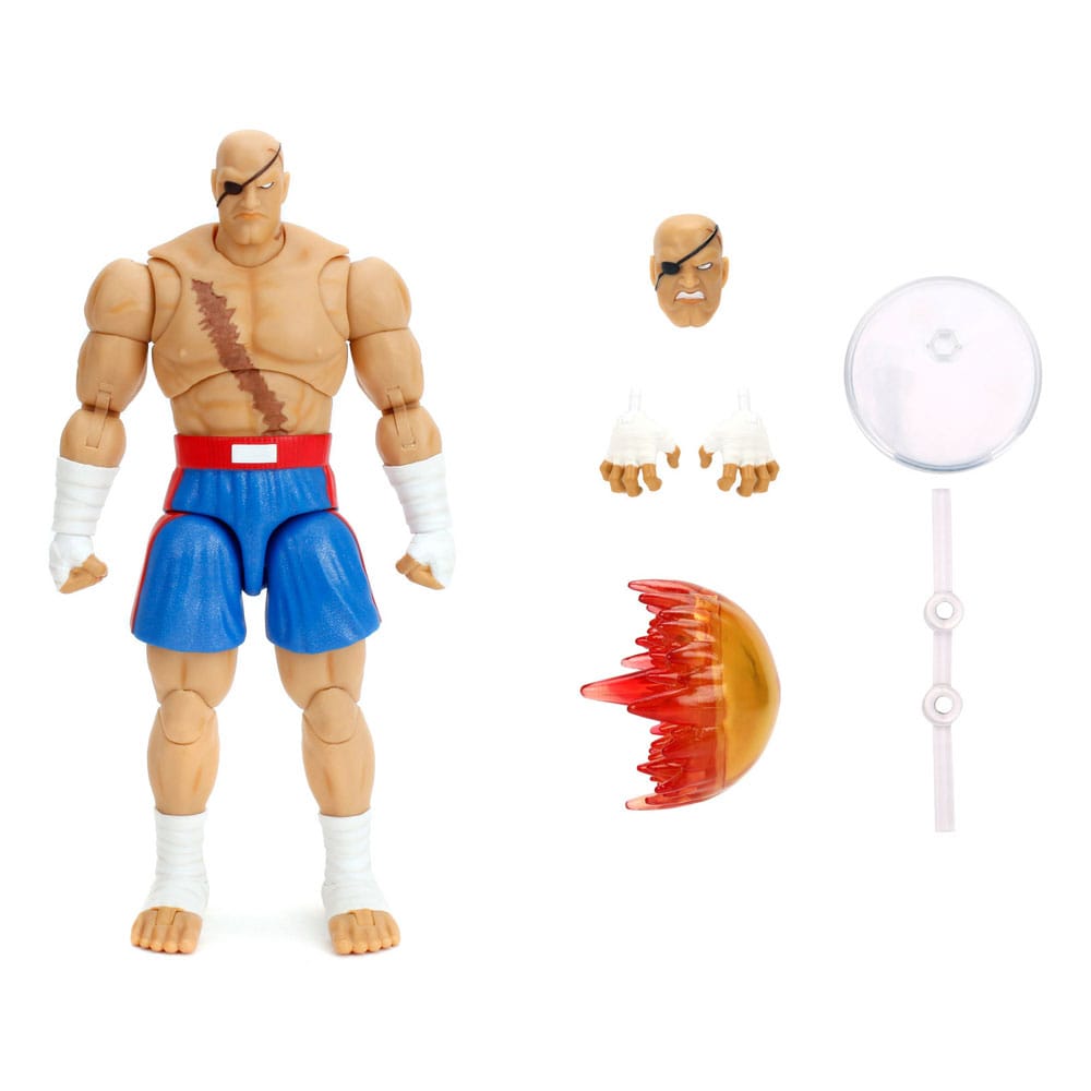 Ultra Street Fighter II The Final Challengers Action Figure 1/12 Sagat Jada Toys