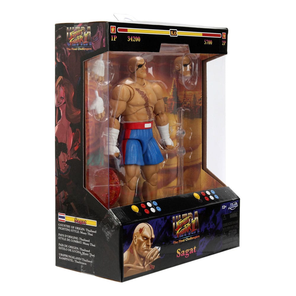 Ultra Street Fighter II The Final Challengers Action Figure 1/12 Sagat Jada Toys