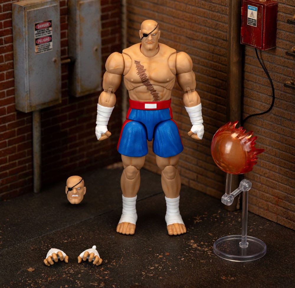 Ultra Street Fighter II The Final Challengers Action Figure 1/12 Sagat Jada Toys