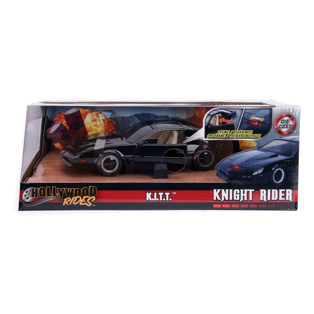 Knight Rider Diecast Model 1/24 1982 Ponitac Trans AM Try Me Kitt Jada Toys