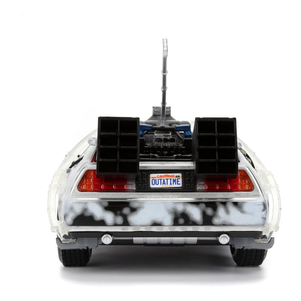 Back to the Future Diecast Model 1/24 Time Machine Frost Jada Toys