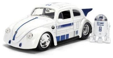 Star Wars Diecast Model 1 24 R2 D2 1959 VW Drag Beetle Jada Toys