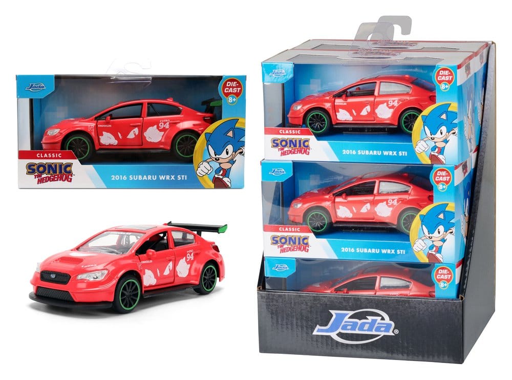 Sonic Diecast Model 1 32 Knuckles 2016 Subaru WRX STI Assortment 6 Jada Toys