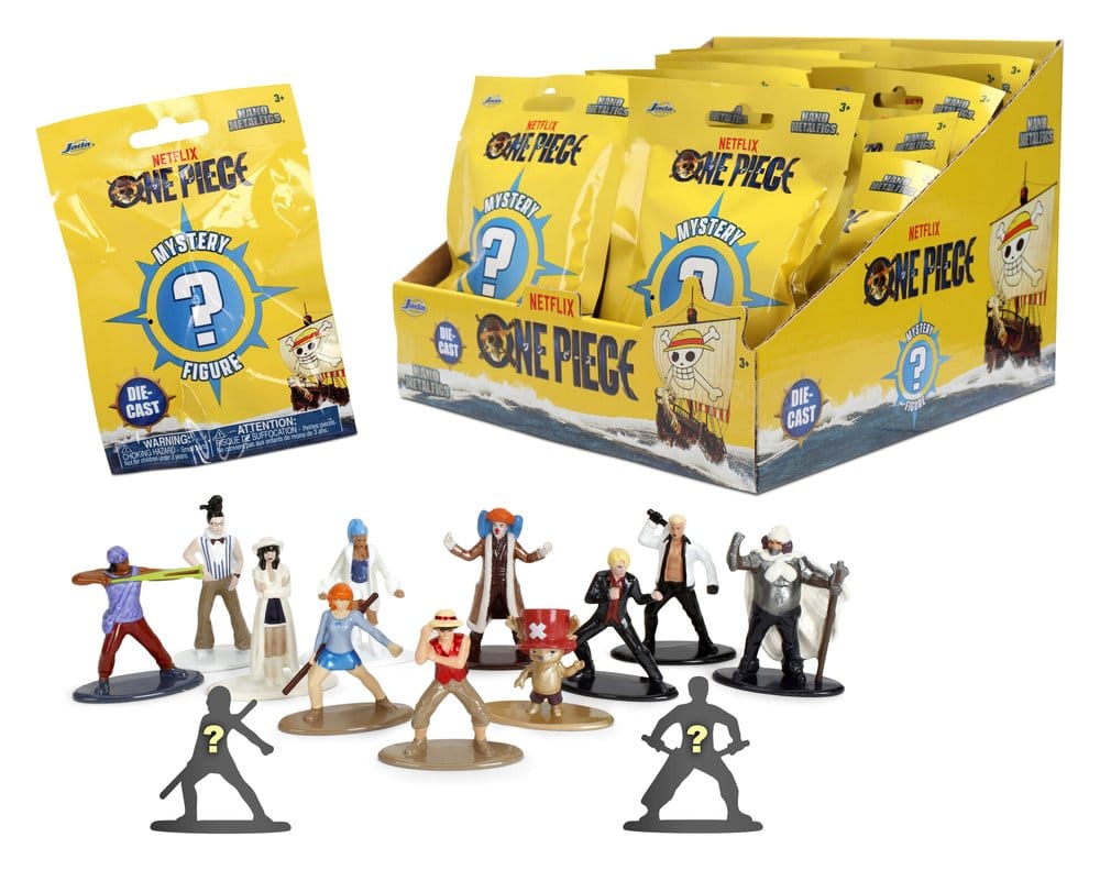 One Piece Nano Metalfigs Mini Figures Blind Pack Display 24 Jada Toys