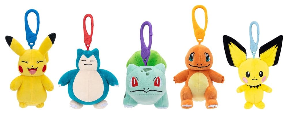 Pokémon Plush Figure Clip ons Version 14 Assortment 6 Jazwares