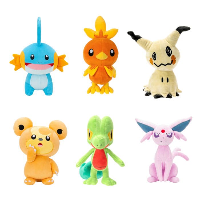 Pokémon Plush Figure Version 22 Assortment 6 Jazwares