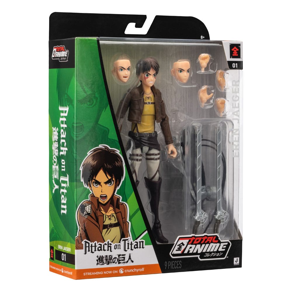 Attack on Titan Total Anime Action Figure Eren Jaeger Jazwares
