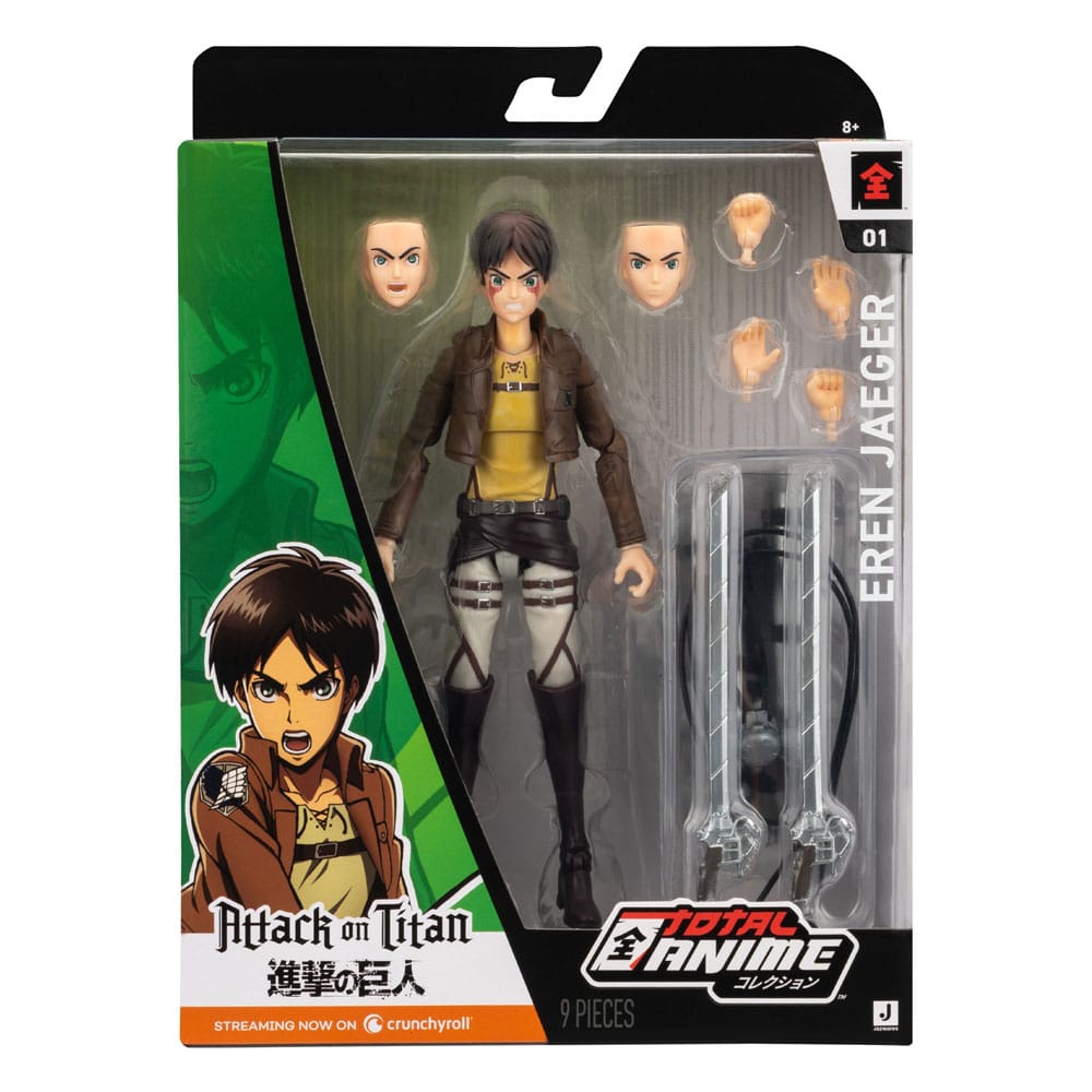 Attack on Titan Total Anime Action Figure Eren Jaeger Jazwares