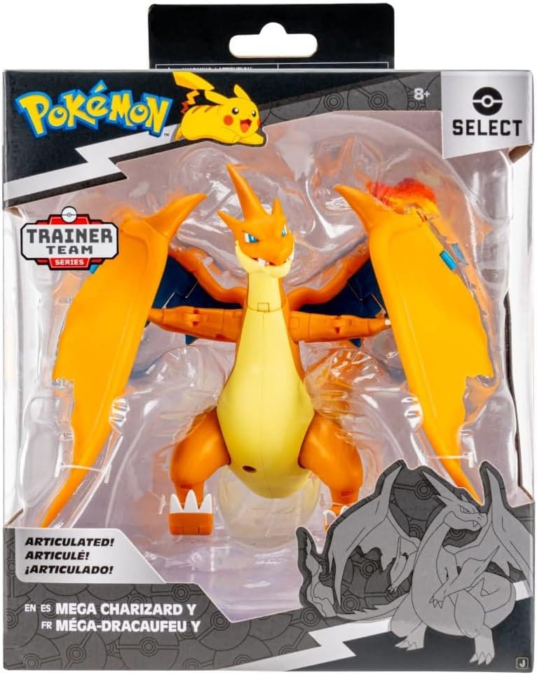 Pokémon Select Super Articulated Figure Mega Charizard Y Jazwares