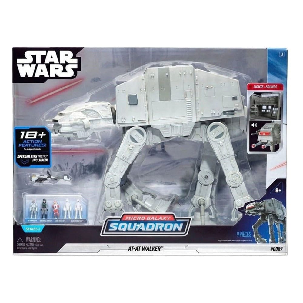 Star Wars Micro Galaxy Squadron Feature Vehicle with Figures Assault Class AT AT Jazwares