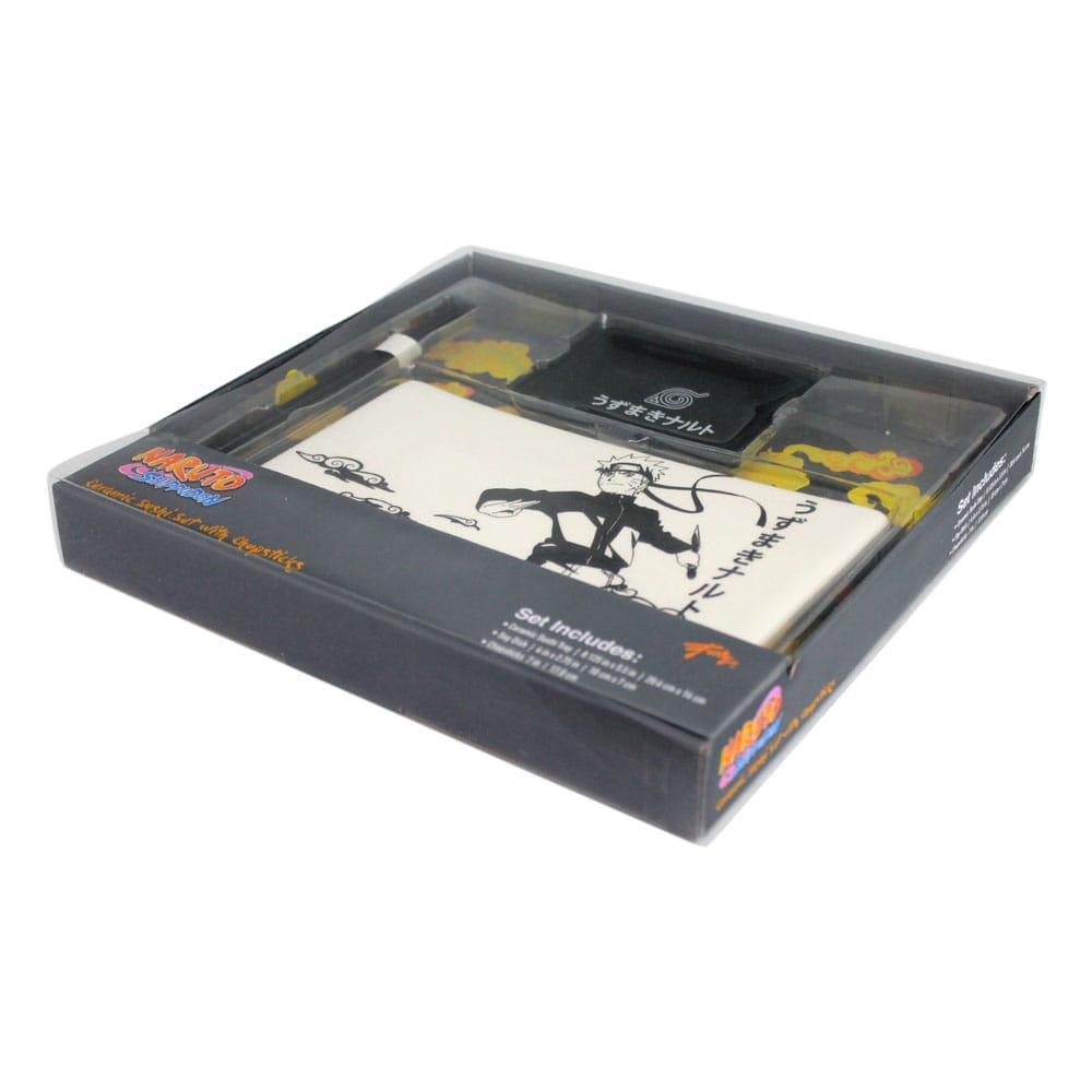 Naruto Shippuden Ceramic Sushi Set with Chopsticks Naruto Just Funky