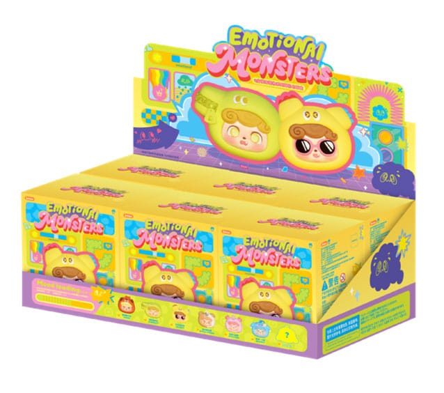 QKid Emotional Hairy Monsters Series Blind Box Earphone Bag Display 6 Jotoys