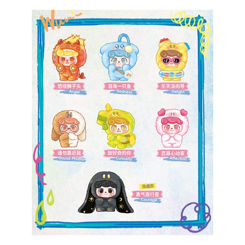 QKid Emotional Hairy Monsters Series Blind Box figure 12 Display 6 Jotoys