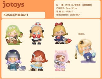 Kokosa Girls Series Blind Box figure 9 Display 6 Jotoys
