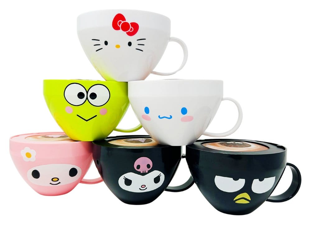Sanrio Squishy Figures Hello Kitty Cappuccino Display 8 Joy Toy (IT)