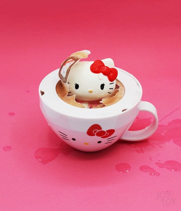 Sanrio Squishy Figures Hello Kitty Cappuccino Display 8 Joy Toy (IT)