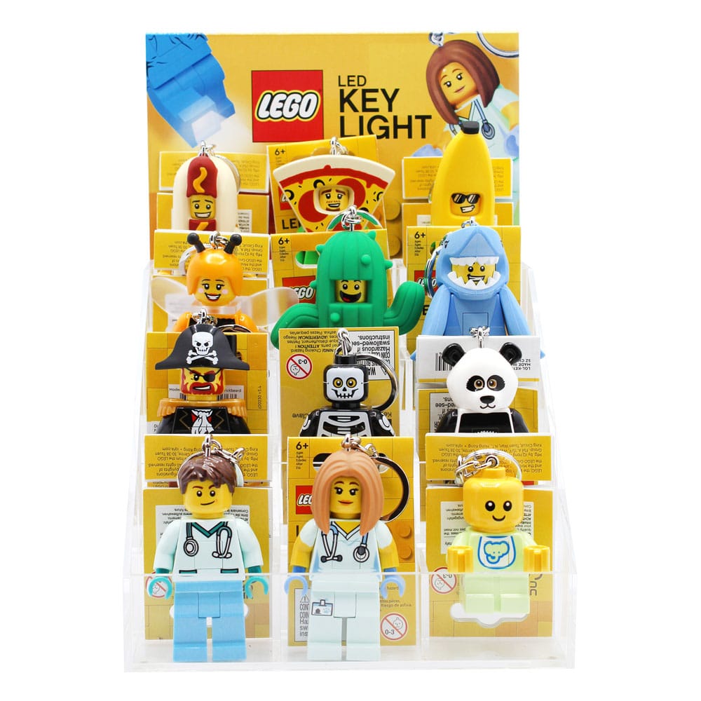 LEGO Acryl Counter Display with 12 Light Up Keychains Joy Toy (IT)