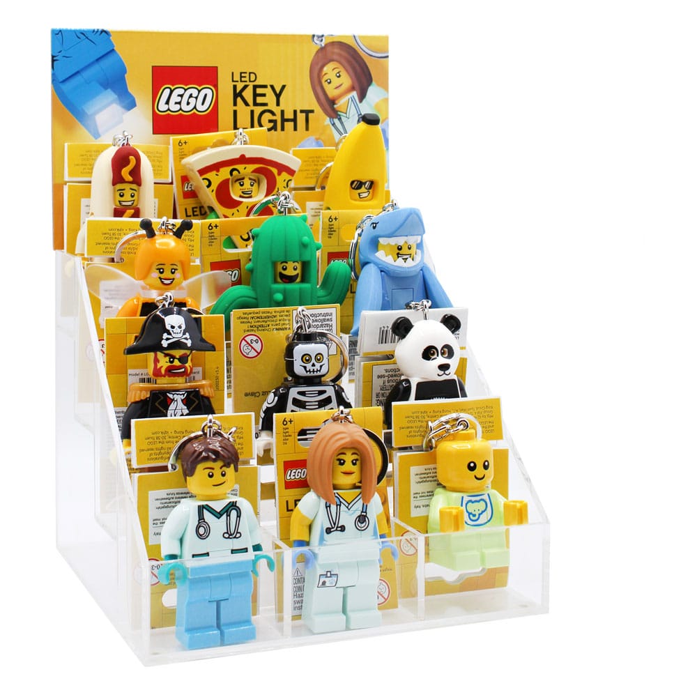 LEGO Acryl Counter Display with 12 Light Up Keychains Joy Toy (IT)