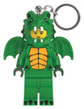 Lego Mini Figure Keychain Light Green Dragon Girl Joy Toy (IT)