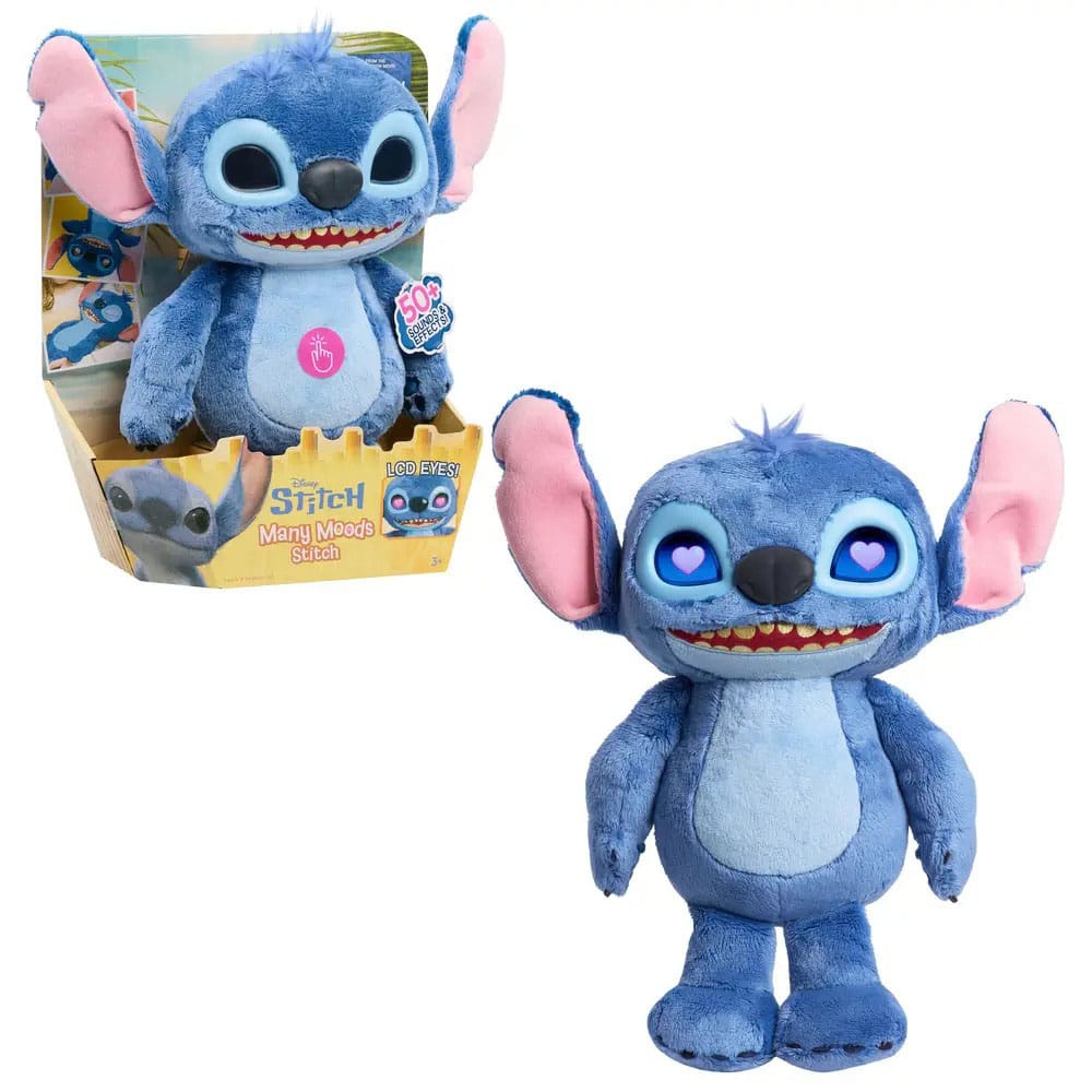 Lilo & Stitch Plush Figure with LCD Visual Effects and Sounds The Many Mood Stitch Just Play