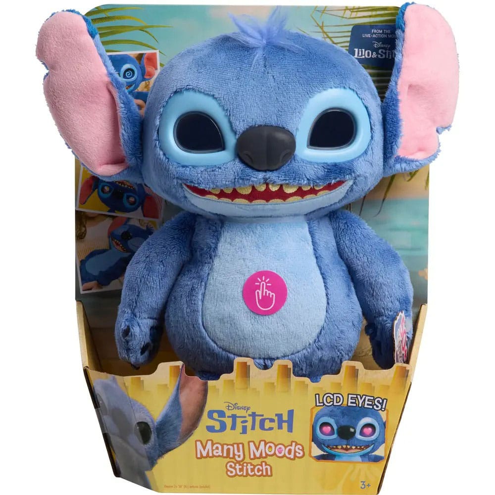 Lilo & Stitch Plush Figure with LCD Visual Effects and Sounds The Many Mood Stitch Just Play