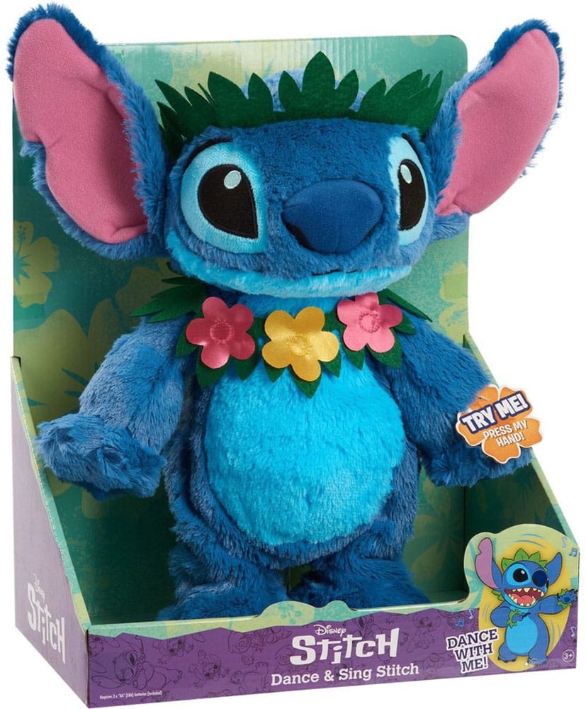 Lilo & Stitch Plush Figure with Dance and Sing Feature Stitch Just Play