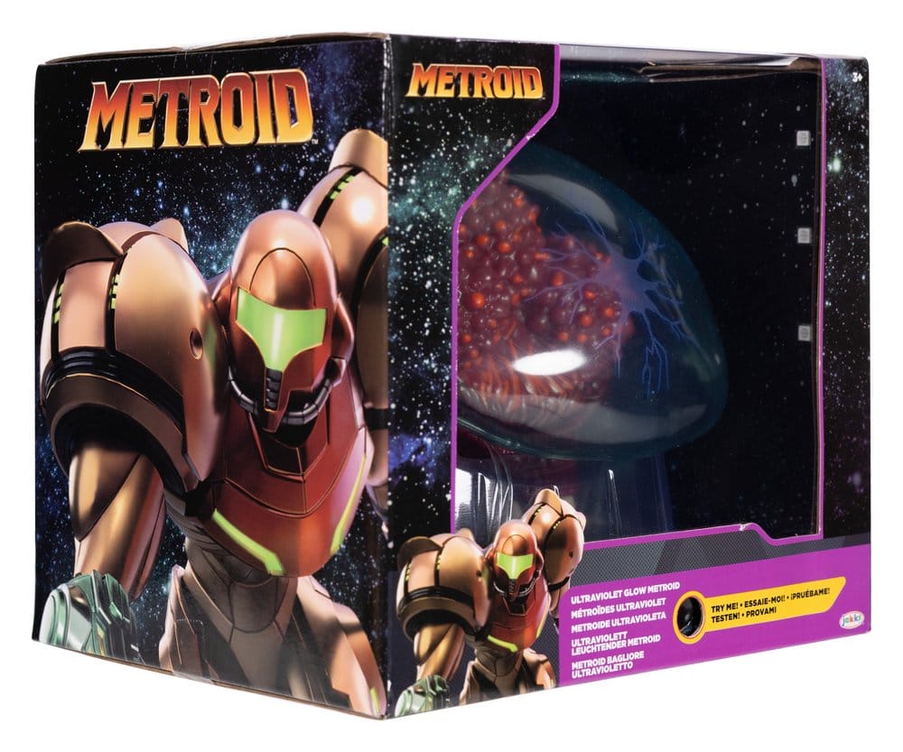 World of Nintendo Metroid Prime Actionfigure Metroid Ultraviolet Glow Jakks Pacific