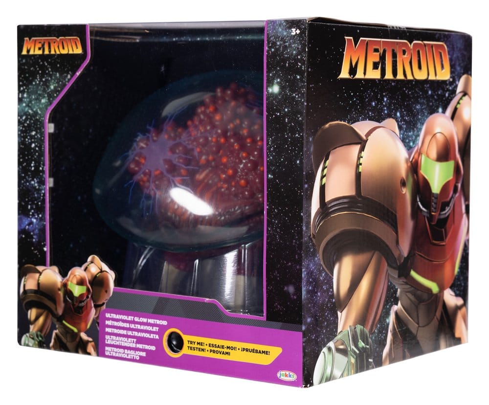 World of Nintendo Metroid Prime Actionfigure Metroid Ultraviolet Glow Jakks Pacific