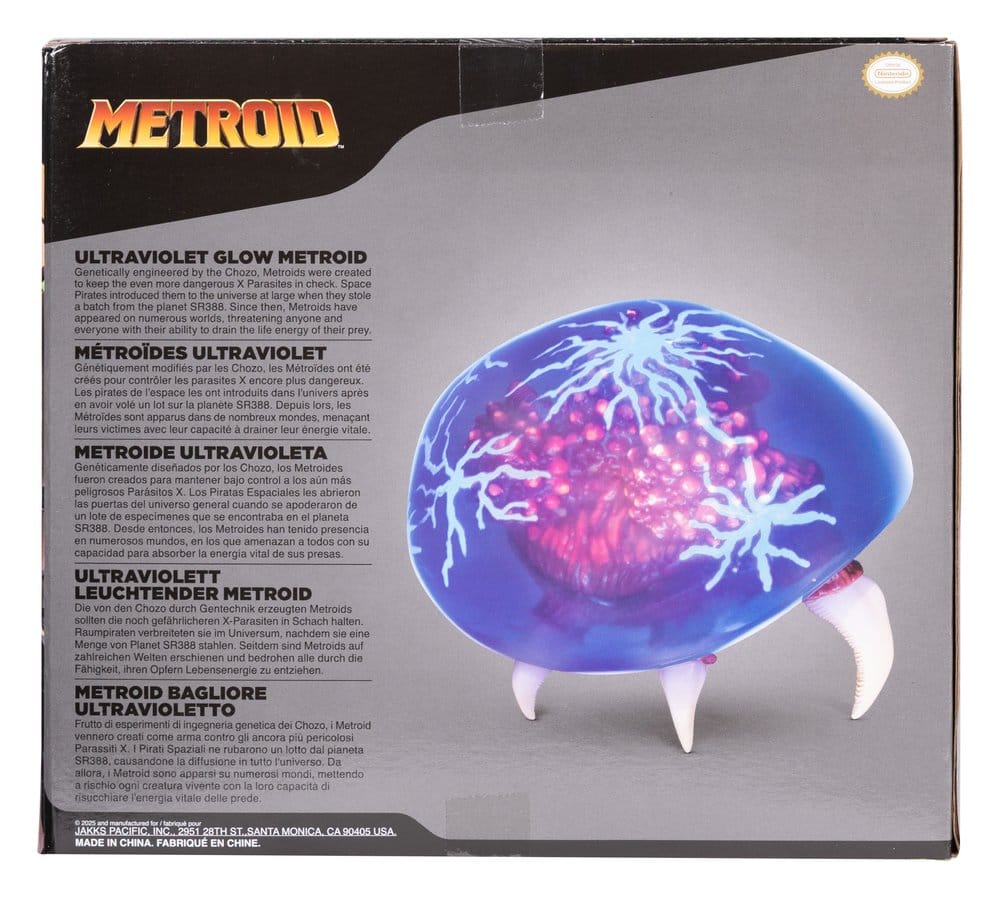 World of Nintendo Metroid Prime Actionfigure Metroid Ultraviolet Glow Jakks Pacific