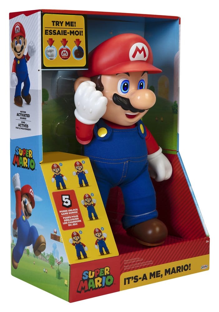 Super Mario Talking Action Figure It's A Me! Mario Jakks Pacific