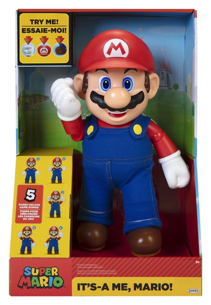 Super Mario Talking Action Figure It's A Me! Mario Jakks Pacific