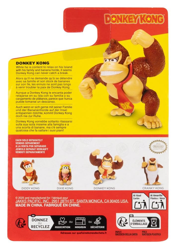World of Nintendo Mini Figure Donkey Kong Assortment 16 Jakks Pacific