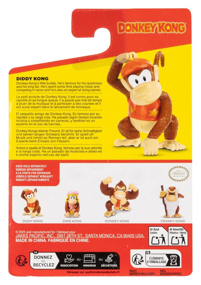World of Nintendo Mini Figure Donkey Kong Assortment 16 Jakks Pacific