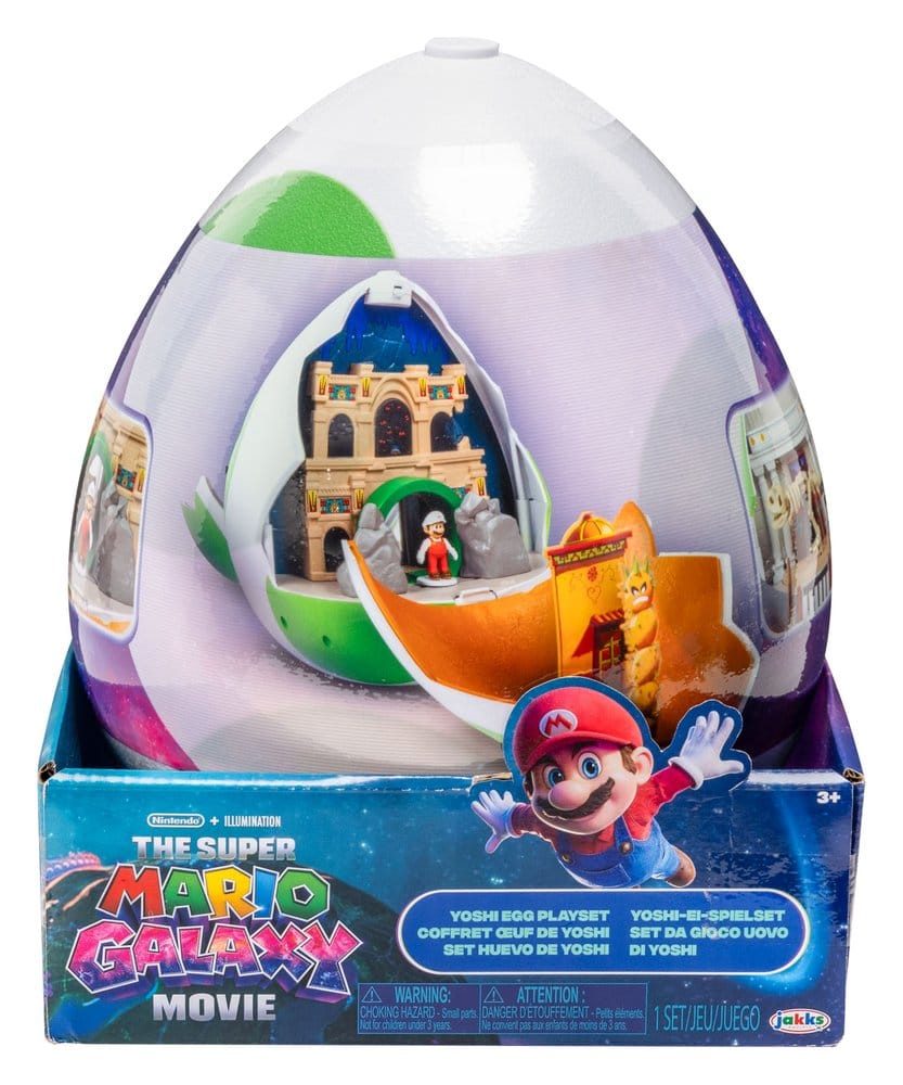 The Super Mario Galaxy Movie Playset with 2 Mini Figures Yoshi Egg Jakks Pacific