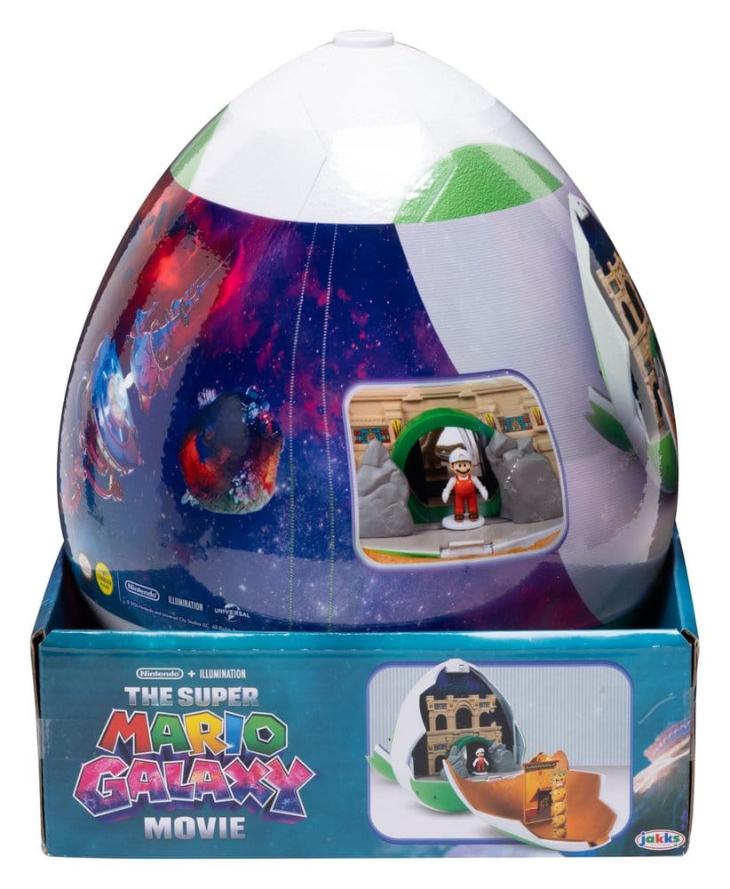 The Super Mario Galaxy Movie Playset with 2 Mini Figures Yoshi Egg Jakks Pacific