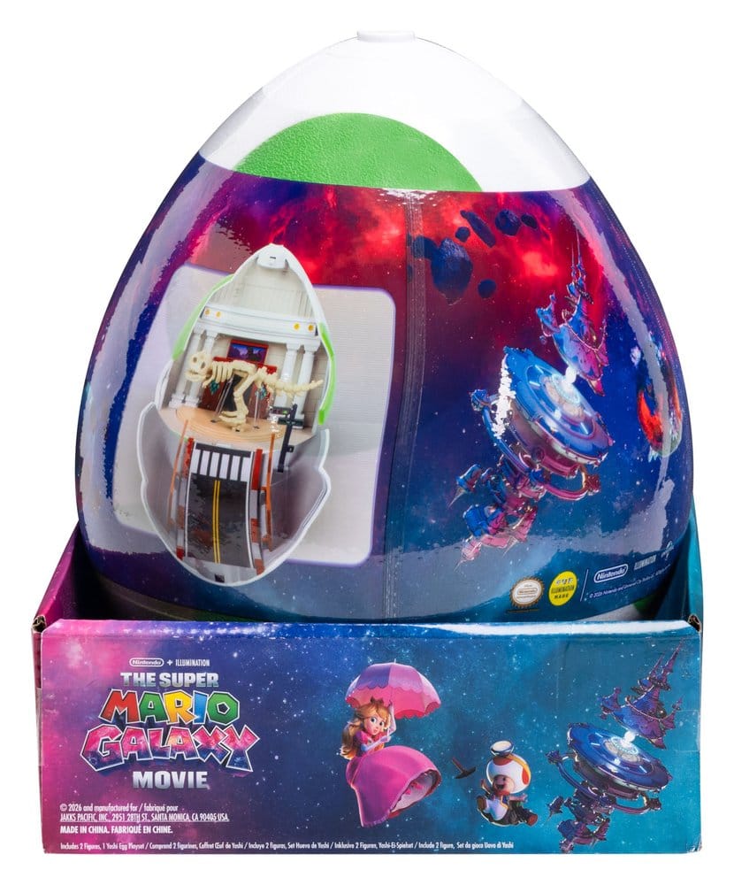 The Super Mario Galaxy Movie Playset with 2 Mini Figures Yoshi Egg Jakks Pacific