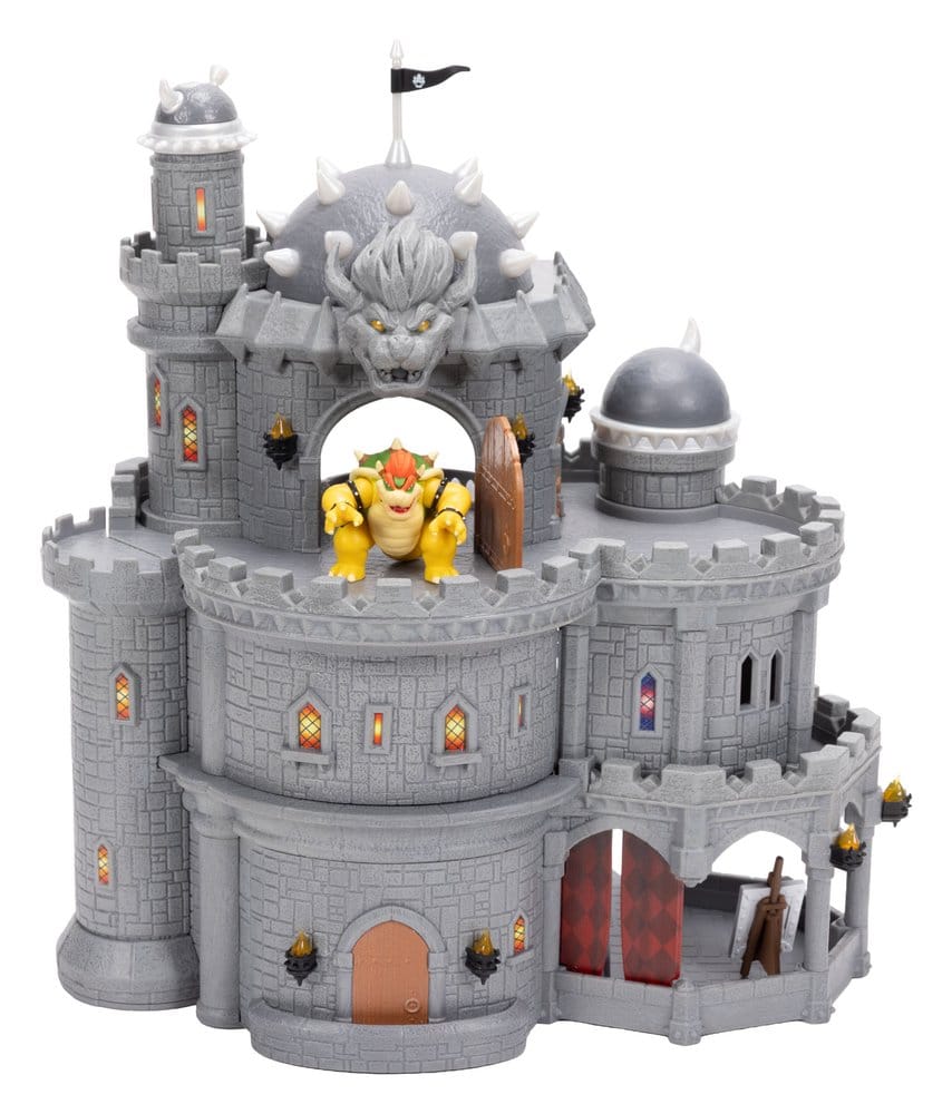 The Super Mario Galaxy Movie Deluxe Playset with 1 Mini Figure Bowser Castle Jakks Pacific