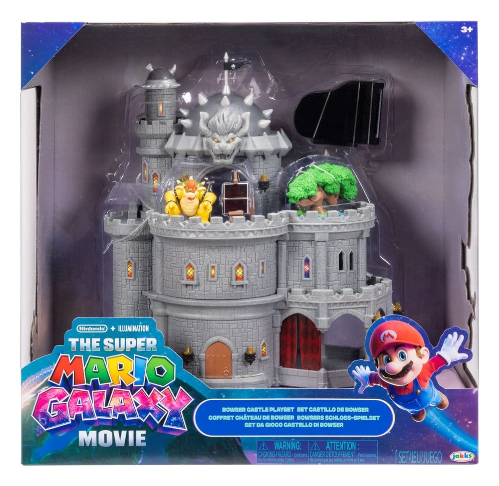 The Super Mario Galaxy Movie Deluxe Playset with 1 Mini Figure Bowser Castle Jakks Pacific