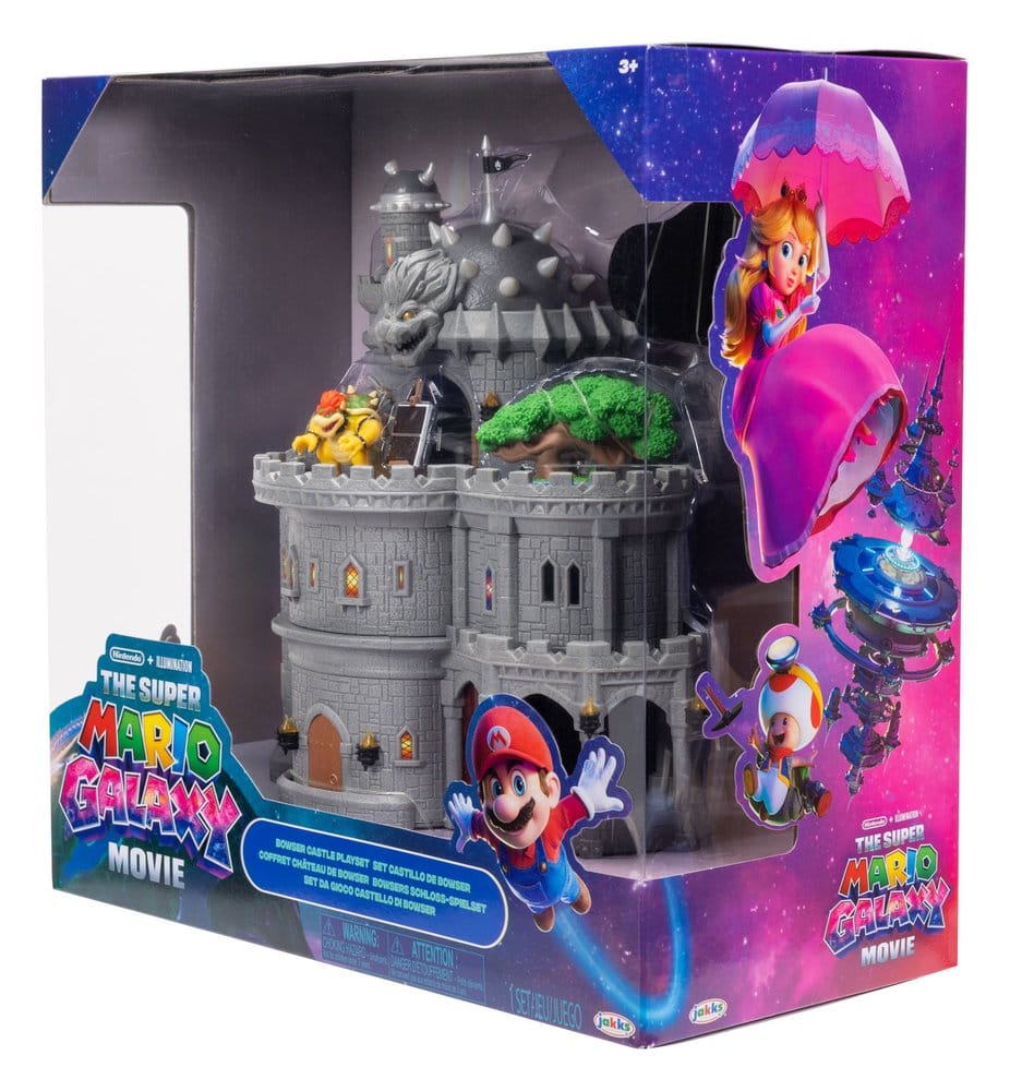 The Super Mario Galaxy Movie Deluxe Playset with 1 Mini Figure Bowser Castle Jakks Pacific