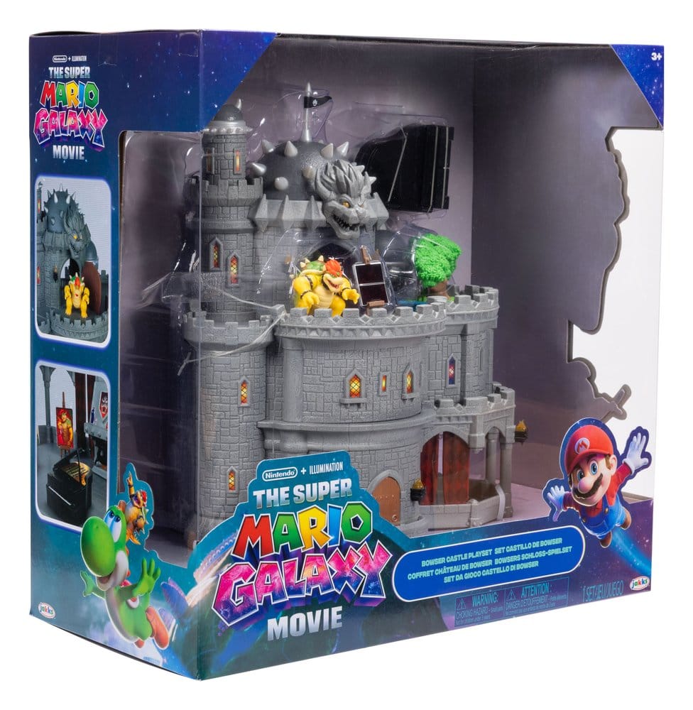 The Super Mario Galaxy Movie Deluxe Playset with 1 Mini Figure Bowser Castle Jakks Pacific