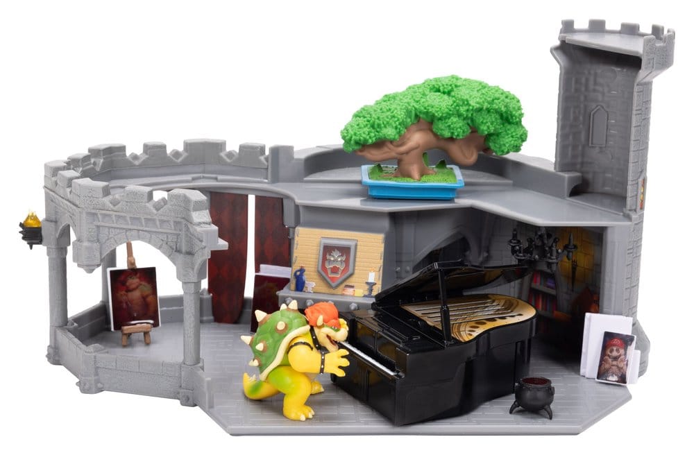 The Super Mario Galaxy Movie Deluxe Playset with 1 Mini Figure Bowser Castle Jakks Pacific