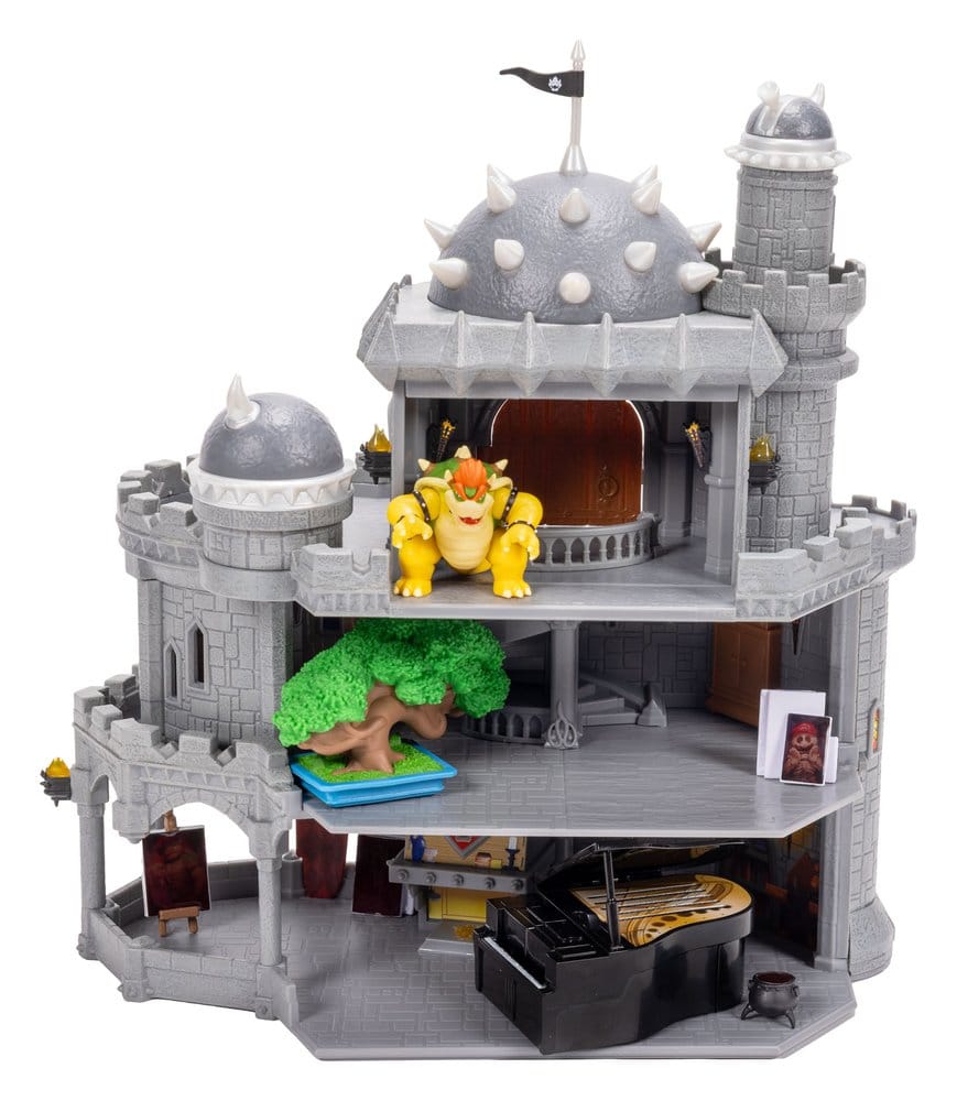 The Super Mario Galaxy Movie Deluxe Playset with 1 Mini Figure Bowser Castle Jakks Pacific