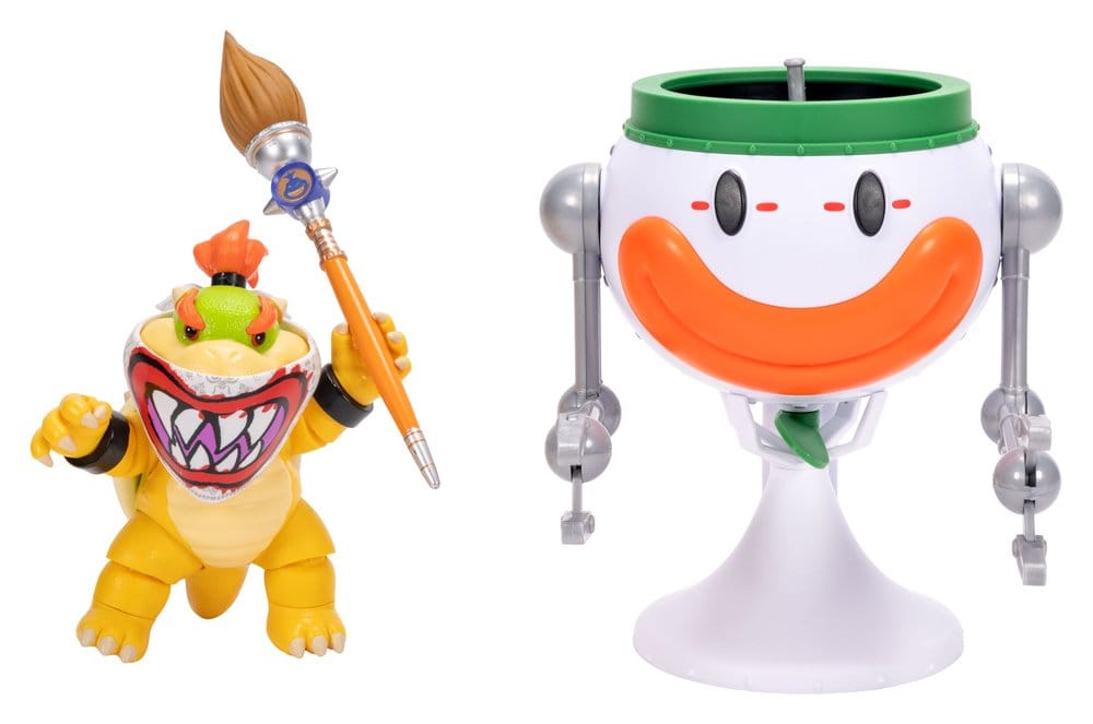 The Super Mario Galaxy Movie Action Figure Bowser Jr. with Clown Car Jakks Pacific