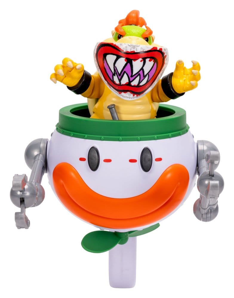 The Super Mario Galaxy Movie Action Figure Bowser Jr. with Clown Car Jakks Pacific