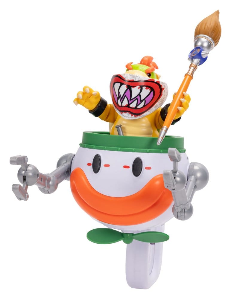 The Super Mario Galaxy Movie Action Figure Bowser Jr. with Clown Car Jakks Pacific