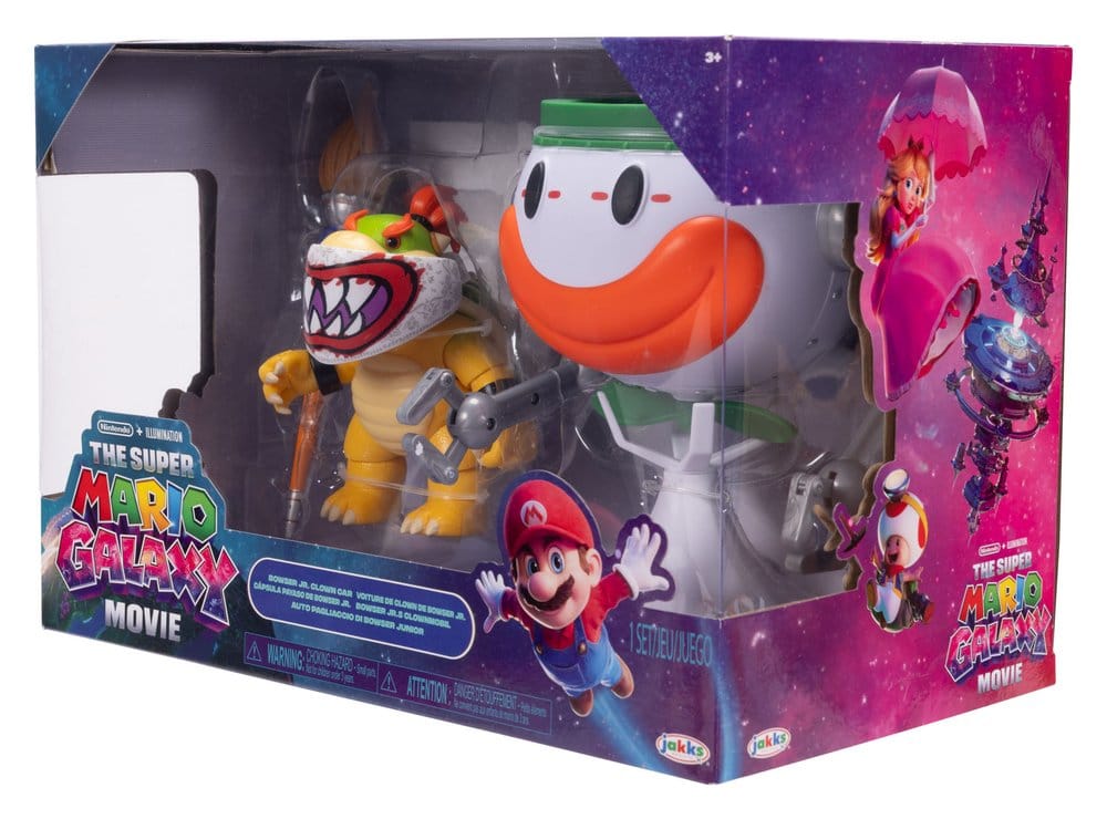 The Super Mario Galaxy Movie Action Figure Bowser Jr. with Clown Car Jakks Pacific