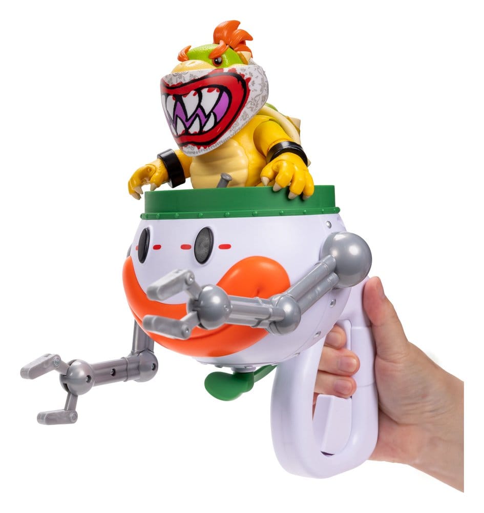 The Super Mario Galaxy Movie Action Figure Bowser Jr. with Clown Car Jakks Pacific