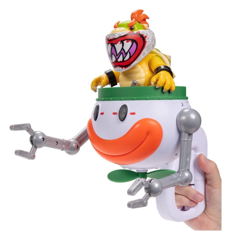 The Super Mario Galaxy Movie Action Figure Bowser Jr. with Clown Car Jakks Pacific