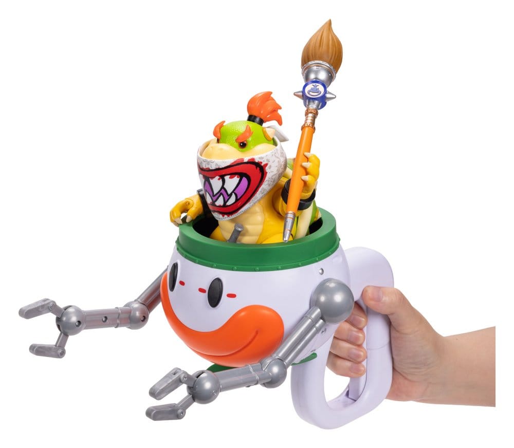 The Super Mario Galaxy Movie Action Figure Bowser Jr. with Clown Car Jakks Pacific